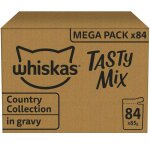 Nourriture humide - whiskas - pte pour chat - 100% ingrdients de qualit - sachets fracheur - 84x85g ...