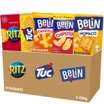 La bote appritif 7 ritz original belin croustilles emmental tuc original belin crackers monaco emmental ...