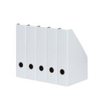 Boite � archive - landr� - 400164088 - lot de 5 - carton solide - a4 - blanc