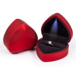 Boîte à bagues en forme de c?ur organisateur de coffre à bijoux avec lumière led pour cadeau danniversaire ... Boîte à bagues en forme de c?ur organisateur de coffre à bijoux avec lumière led pour cadeau danniversaire ...