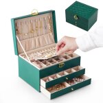 Bote  bijoux boite de rangement en pu cuir prsentoir  bijoux coffret  bijoux - mallette  bijoux ...