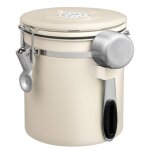 Bo�te � caf� - 1 acier inoxydable r�servoir conservation sous vide cuill�re doseuse - cuisine qiedoviey ...