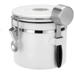 Bo�te � caf� herm�tique - 12 l - bo�te � caf� herm�tique + cuill�re - pot de conservation - r�cipient ...