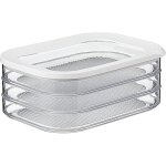 Bo�te � charcuterie 3 �tages ? blanc ? bo�te de rangement frigo pour charcuterie - trois bo�tes de conservatio ...