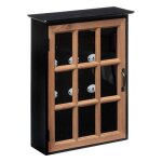 Boîte à clé milana en bois & pin h39, 5cm noir - noir - atmosphera createur d'interieur Boîte à clé milana en bois & pin h39, 5cm noir - noir - atmosphera createur d'interieur