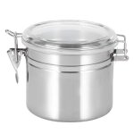 Bo�te de conservation acier inox pour caf� th� et sucre 12. 5x10. 5cm conteneur herm�tique pour c�r�ales ...