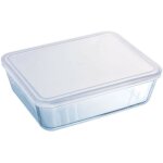Bote de conservation rectangulaire - pyrex - 1451005 - couvercle en plastique - verre borosilicate - ...