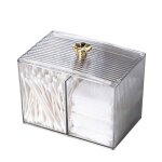 Boite coton tige rangement coton tige rangement maquillage organisateur pot  coton - tige acrylique ...