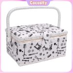 Bo�te � couture grand panier � couture bo�te de rangement de couture avec plateau amovible pour aiguilles ...