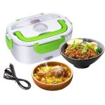 Bote  djeuner lectrique bote chauffante lunch box 40w 12 - 24v allume cigare pour voiture en acier ...