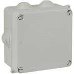 Bo�te de d�rivation carr�e ip55 7 entr�es - 100 x 100 x 55 mm - solera