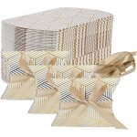 Botes  drages - aqsacokiya - lot de 50 - papier - rayures dor - dcoration de fte