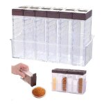 Boite � �pices 6 en 1 - plastique - transparent - voyage