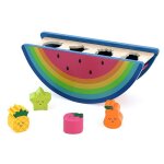 Boite  formes - vilac - pastque - 4 fruits en bois - dveloppe la logique - pour enfants  partir de ...