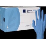 Boite de gants nitrile abena non poudr�s jetables - taille l - boite de 100 pi�ces
