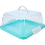 Boîte à gâteau carrée gâteau transporteur avec couvercle et poignée récipient à gâteau de 10 pouces bleu ... Boîte à gâteau carrée gâteau transporteur avec couvercle et poignée récipient à gâteau de 10 pouces bleu ...