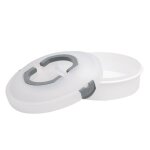 Bo�te � g�teaux - lily cook - transportable - pratique - blanc et vert