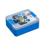Bo�te � go�ter - lego - lunch box city - bleu - s�parateur mobile - contact alimentaire