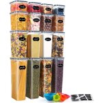 Boite hermetique alimentaire16 botes alimentaires en plastique sans bpa avec couverclesboite de rangement ...