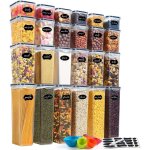 Boite hermetique alimentaire24 botes alimentaires en plastique sans bpa avec couverclesboite de rangement ...