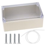 Bo�te de jonction �lectrique �tanche ip65 / ip67 abs 200�120�75 mm - couvercle transparent pour ext�rieur ...