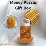 Bote labyrinthe de largent - modle jaune - cadeau mystrieux - jeu casse - tte