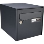 Bo�te � lettres - decayeux - simple face - anthracite - murale - ext�rieur