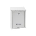 Bo�te aux lettres individuelle ext�rieure petite civic acier blanc 216 x 8 x 30 cm