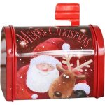 Bote aux lettres motif pre nol - bote aux lettres crative en fer forg - dcoration festive pour ...