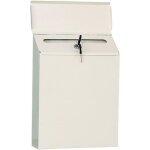 Bo�te aux lettres murale en m�tal avec serrure � cl� bo�te aux lettres suspendue s�curis�e beige