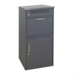 Bo�te aux lettres relaxdays compartiment colis 4 cl�s h x l x p : 112 x 50 x 37 cm acier autoportante ...