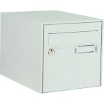 Bo�te � lettres simple face blanc - decayeux