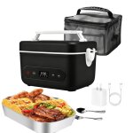 Bo�te � lunch chauffante lunch box gamelle rechargeable 12�000 mah bo�te � lunch acier inoxydable 1. ...