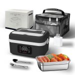 Bo�te � lunch �lectrique - rechargeable 60 w - 1 l - minuterie intelligente - fonction maintien au chaud ...