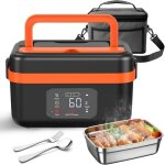 Bo�te � lunch �lectrique - prumya - 1l - 16 000 mah - sans fil - chauffante