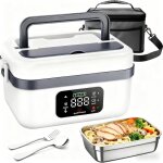 Bote  lunch lectrique sans fil 1l lunch box chauffante avec chauffage programmable minuterie pour ...