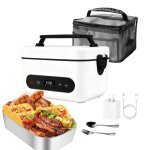 Bo�te � lunch �lectrique sans fil lunch box gamelle rechargeable 12�000 mah bo�te � lunch acier inoxydable ...