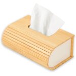 Bo�te � mouchoirs en bambou porte - distributeur d�coratif rectangulaire fait main pour salle de bain ...