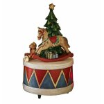 Bo�te � musique - loberon - harmony - polyr�sine - diam�tre 9 cm - m�lodie: cest un petit monde