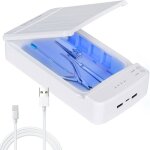 Bo�te de nettoyage pour ongles - ulisem - lumi�re bleue - portable - usb