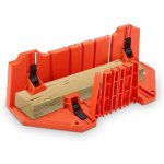 Boîte à onglets plastique 356 cm - découpe bois avec scie à main Boîte à onglets plastique 356 cm - découpe bois avec scie à main