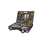 Boite  outils 119 pices chrome vanadium - caisse  outils complte douilles cls tournevis mallette ...