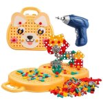 Bo�te � outils de jeu avec perceuse �lectrique assembler des jouets de construction convient aux enfants ...