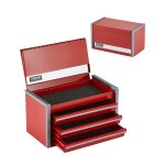 Bote  outils mtal - vevor - 2184 mm - caisse  outils acier portable avec 3 tiroirs petit coffre outillage ...