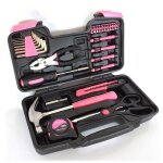 Boîte à outils rose 39 pièces pour femmes kit de bricolage complet et portable avec pince marteau tournevis ... Boîte à outils rose 39 pièces pour femmes kit de bricolage complet et portable avec pince marteau tournevis ...