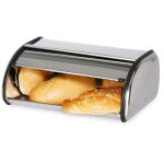 Bo�te � pain en acier inoxydable - errolves - argent - bo�te de rangement � couvercle coulissant - 44 ...