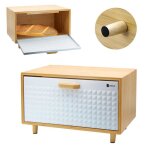 Bote  pain - chlebak - 4251 - bambou - acier - design moderne