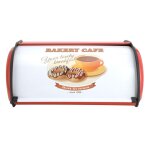 Bo�te pain m�tal r�tro rouge coffret rangement p�tisserie grande capacit� organisateur cuisine vintage ...