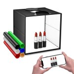 Bote photo 30cm studio photo kit de tente de photographie portable pliable avec 6 couleurs de fond 3 ...