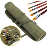 Bo�te � pinceaux en toile avec 22 emplacements pour pinceaux acryliques � huile aquarelles et gouaches ...